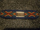 Vintage Native American Indian Beaded Leather Watch Band