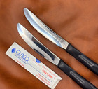 Cutco 1759 Table Steak Knives Set Of  2  With Brown Handles - Made In Usa - Euc