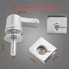 Ldjxdadi Saddlebag Lever Lock Fastener Bolt Nut Mounting Security Silver 