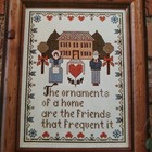 Cross  n Patch Ornaments Of A Home Counted Cross Stitch Pattern Chart House