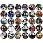 80s Goth Post Punk Bands 1  Pinback Buttons Set 120 Pins  Retro Darkwave Music