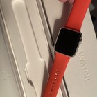 Apple Watch Sport 38mm Aluminum Case Orange Sport Band -  mj2w2ll a