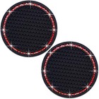 2pcs Bling Cup Holder Coaster  2 75 Inch Auto Car Cup Holder 2 Pcs Black   Red