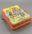 Vintage 1950   s Mattel Merry Music Box Metal Toy Organ Grinder - Not Working