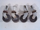 Set Of  4  Antique Maytag Wringer Washer Casters Wheels For Square Tub Washers