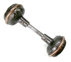 Pair Of Antique Vintage Eastlake Victorian Ornate Door Knobs W  Spindle Salvage