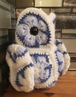 Crochet Owl African Flower Motif Amigurumi Handmade 8  Tall Beautiful 