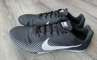 Size 10 5 - Nike Zoom Rival M 9 Black White Track Spikes