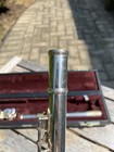 Yamaha Allegro Yfl-371 Intermediate Flute 925 Solid Silver Head  Gold Lip   Case
