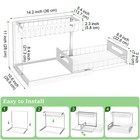 Realinn Under Sink Organizer Pull Out Cabinet Organizer 2 Tier Slide Out Sink