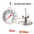 2-3 8  Temperature Thermometer Gauge   Barbecue Bbq Grill Smoker Pit Thermostat