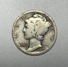 1917 10c Mercury Dime 90  Silver