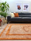 Alfa Rich Scandinavian Burnt Orange Washable Area Rugs For Living Room Bedroom