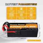 2pcs 4s 6200mah 14 8v 80c Lipo Battery Hardcase For Rc Traxxas Car Buggy Racing