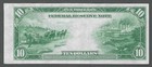 1914  10 Ny District Type C Minor Butterfly Error Crisp Au Federal Reserve Note 