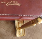 Vintage Gold Tone Gillette Safety Razor   Blades 3 1 4  Long Usa Hickok Case