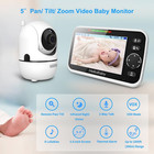 Video Baby Monitor No Wifi 5 Inch Screen 30 Hour Battery Night Vision Vox