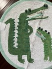 Nwt Pottery Barn Kids Bath Rug Kids 28in Green Alligator Round Cotton Mat New