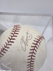 Chipper Jones Autographed Rawlings Baseball  Authenticated With Display Case  04
