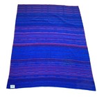 Vintage British Airways World Traveler Cabin Blanket Pink Blue Made In England