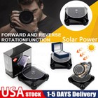 Battery Solar Powered Turnable 360   Rotating Stand Jewelry Display Uv Carving