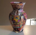 Decoupage Collage Vase Classic Rock Music Pink Floyd Bob Dylan Ccr Rock And Roll