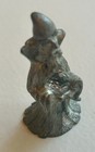 Pewter Figure Wizard Crystal Ball Spoontiques Vintage Cmr95t Figure Collectible