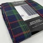 Lauren Ralph Lauren Farmhouse Plaid Red  Blue  Green Fabric Shower Curtain 70x72