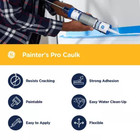 Painter s Pro 10 1 Oz  Siliconized Acrylic Latex Caulk Windows  Doors  Trim  And