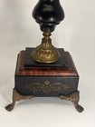 Pair Of Antique French Ormolu   Marble Candelabras Bronze Gothic Candle Holders