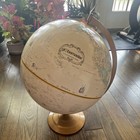 Vintage Globemaster 12in Tabletop World Globe With Raised Mountains