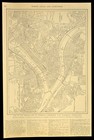 1903 Vintage Pittsburgh Map City Street Map Wall Art Decor Original Antique