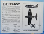 Photo Lithograph Grumman 80s Vtg Promotional F8f Bearcat Gulfhawk Navy Fighter