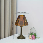 Vintage Tiffany Style Moon Stained Glass Table Lamp Vintage Bedside Night Light