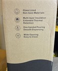 Exco Vg100 Black Thermal Coffee Carafe 1 0l Glass Lined Multi-layer Insulation