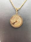 Vintage Monet Gold Toned Zodiac Astrology Charm Pendant 1960 s Movable Sun Dial 