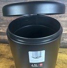 Simplehuman 4 5l Round Step Trash Can Matte Black Stainless Steel  New In Box