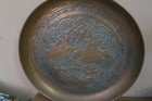 Vintage Etched Copper Ethnic Indo Persian Mughals Hunting Scene 14  Plate
