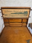 Antique Wooden Chautauqua Industrial Art Desk By Lewis E Myers   Co 1913
