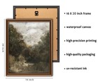Framed Abstract Vintage Canvas Wall Art Decor  Landscape Farmhouse Wall Print   