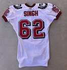 Calgary Stampeders Jersey Bobby Singh Game Worn Cfl Puma 2002 Fiji Hawaii Champ