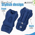 Inflatable Travel Pillow With Raised Bottom Pack Of 2  blue  - Free Shipping