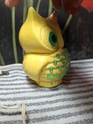 Vintage Ceramic Owl Night Light Table Lamp Green Eyes 6 5 Inch Pin Lights 