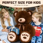 36 Inch Giant Teddy Bear Plush Toy Soft Stuffed Animal Large Hugging Bear Gift