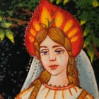 Vintage Hand-painted Signed Russian Trinket Box  Enamel On Metal Box