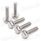  M8 Hexagon Flange Bolts Hex Flange Head Screws 304 Stainless Steel 10mm - 60mm