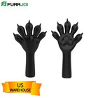 Furrjoi Silicone Bdsm Black A Pair Of Dog Paws Gloves footwear For Cosplay