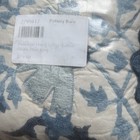 New  1 Pottery Barn Penelope Handcrafted Quilted King  Pillow Sham Blue