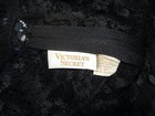 Vintage 90 s Victoria s Secret Gold Label Sheer Lace Black Bow Teddie M