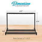 Pyle 9-space Foldable Guitar Rack Stand - Multi-instrument Floorstand - Black